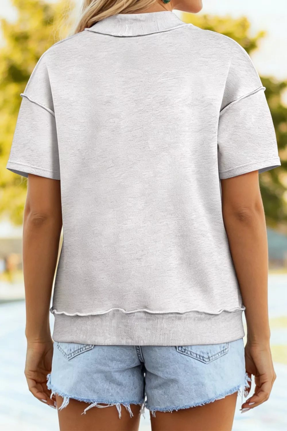 Casual Round Neck Short Sleeve T-Shirt, image 2