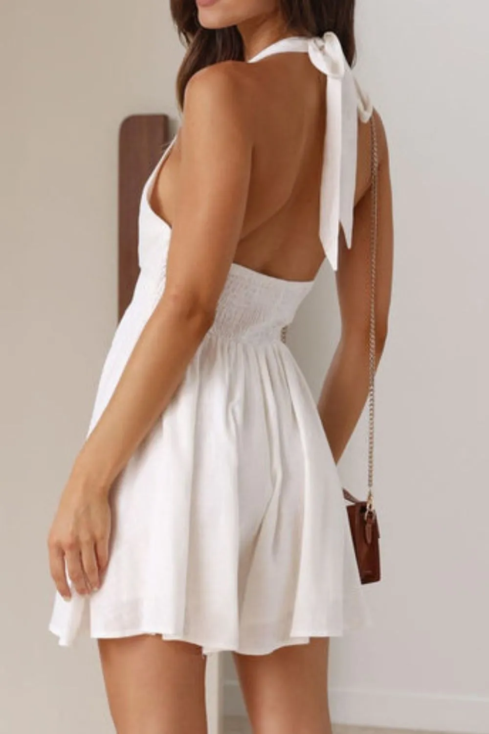Cutout Halter Neck Mini Dress, image 17