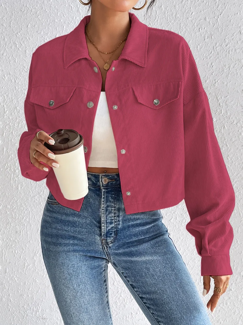 Snap Down Long Sleeve Jacket, image 18