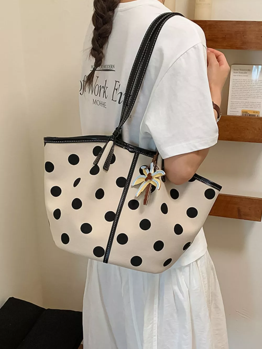 Polka Dot Shoulder Bag, image 6
