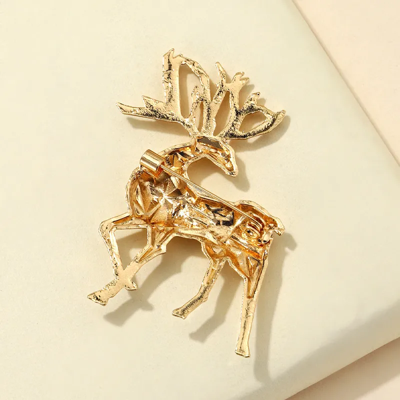 Alloy Reindeer Brooch, image 2