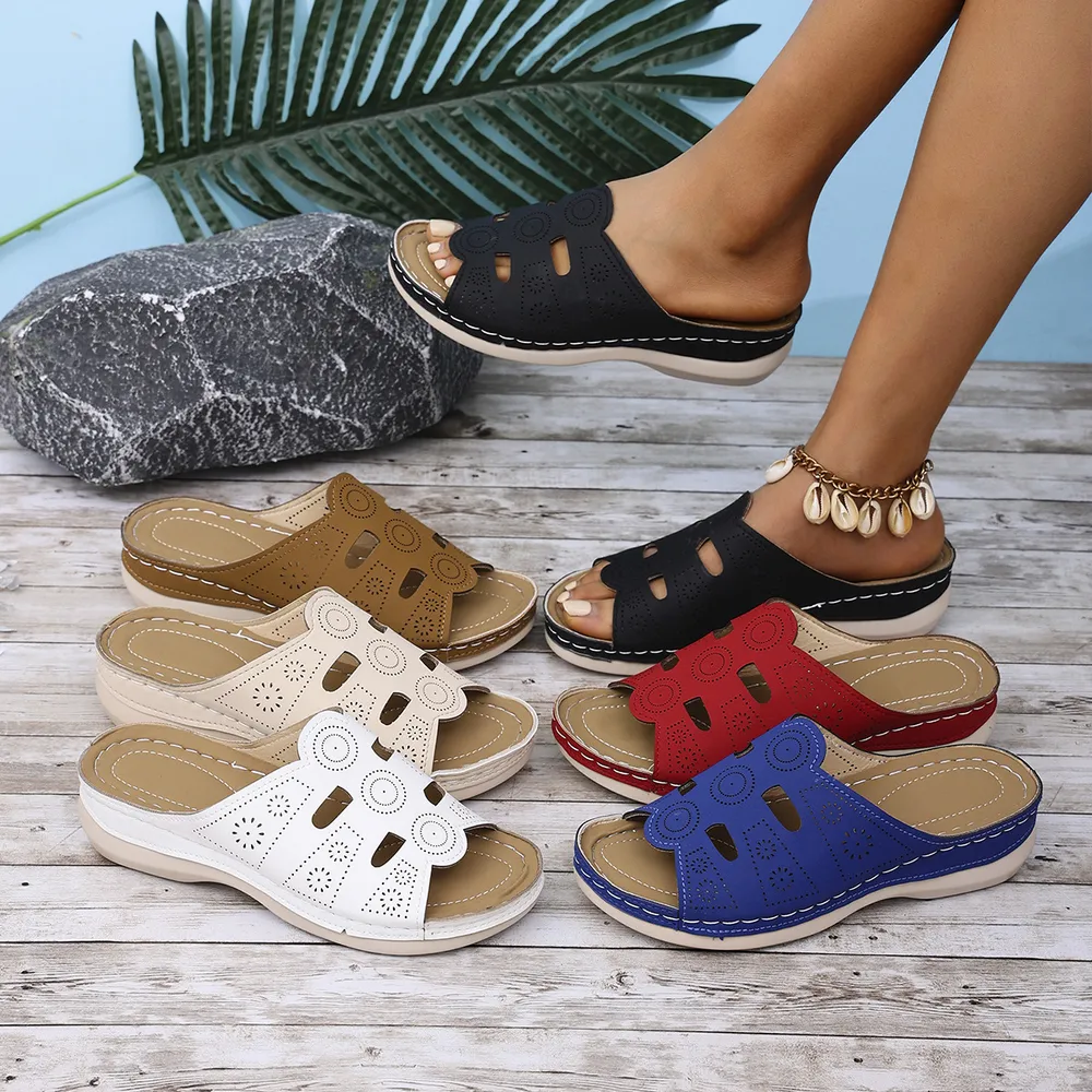 Open-Toe Cutout Sandals, image 2