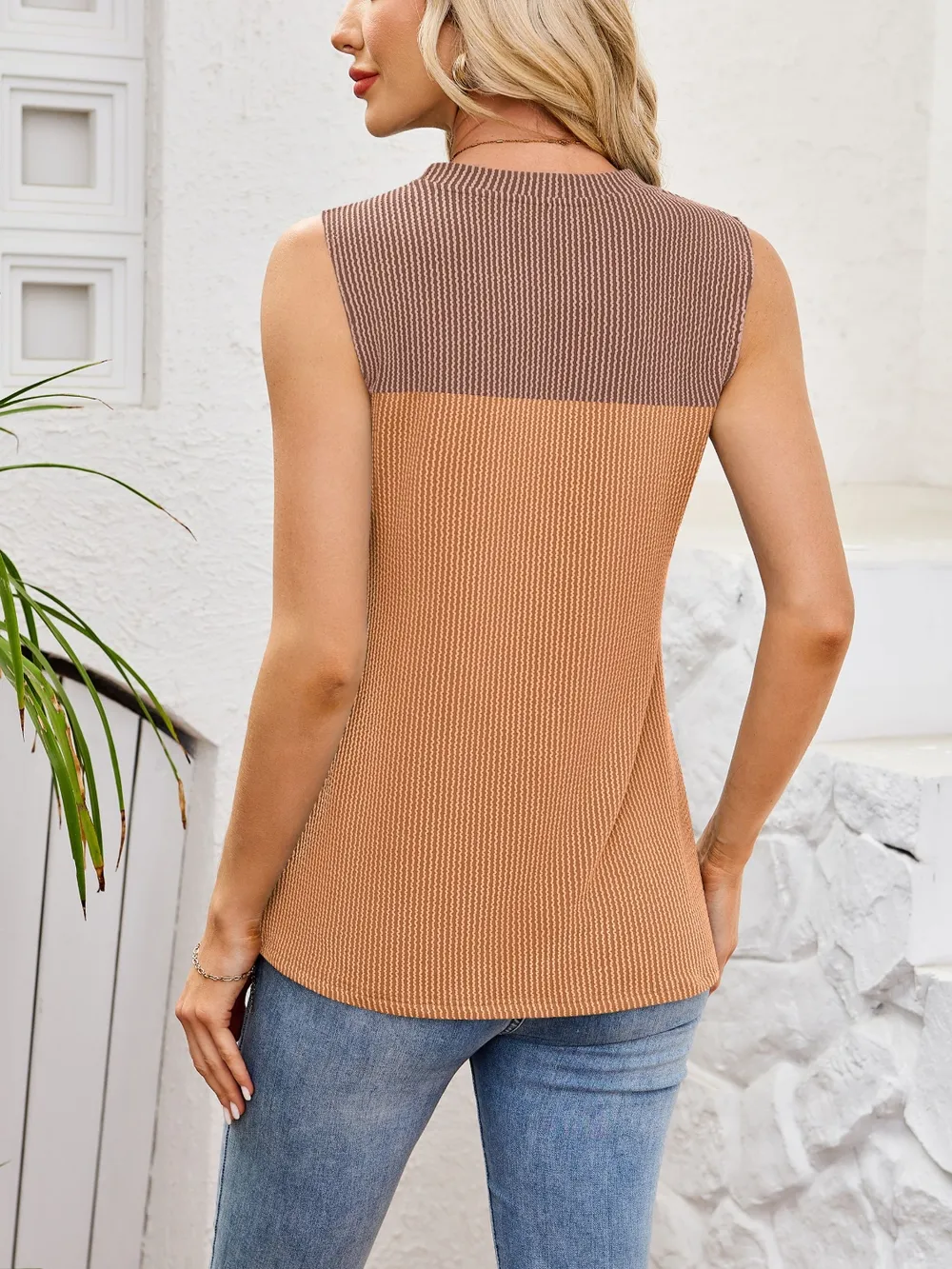 Textured Round Neck Tank, image 9