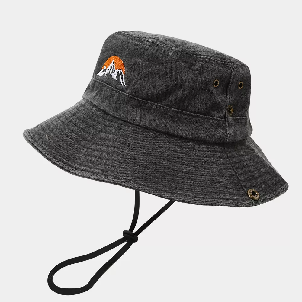Mountain Embroidery Bucket Hat, image 5