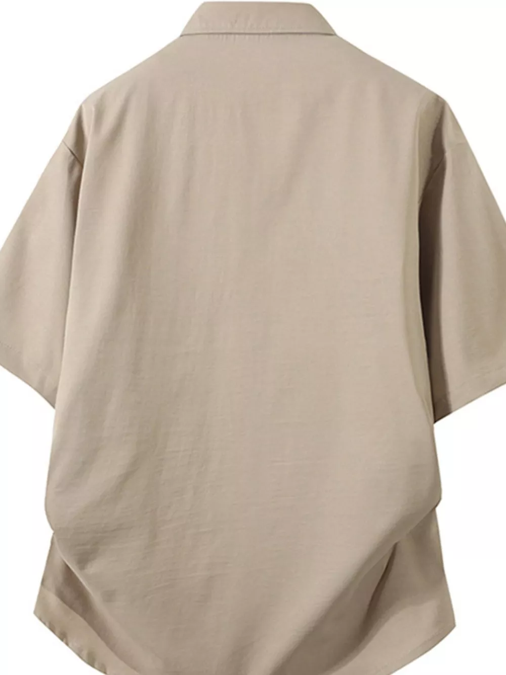 Men's Plus Size Casual Short Sleeve Button-Down Shirt, image 3