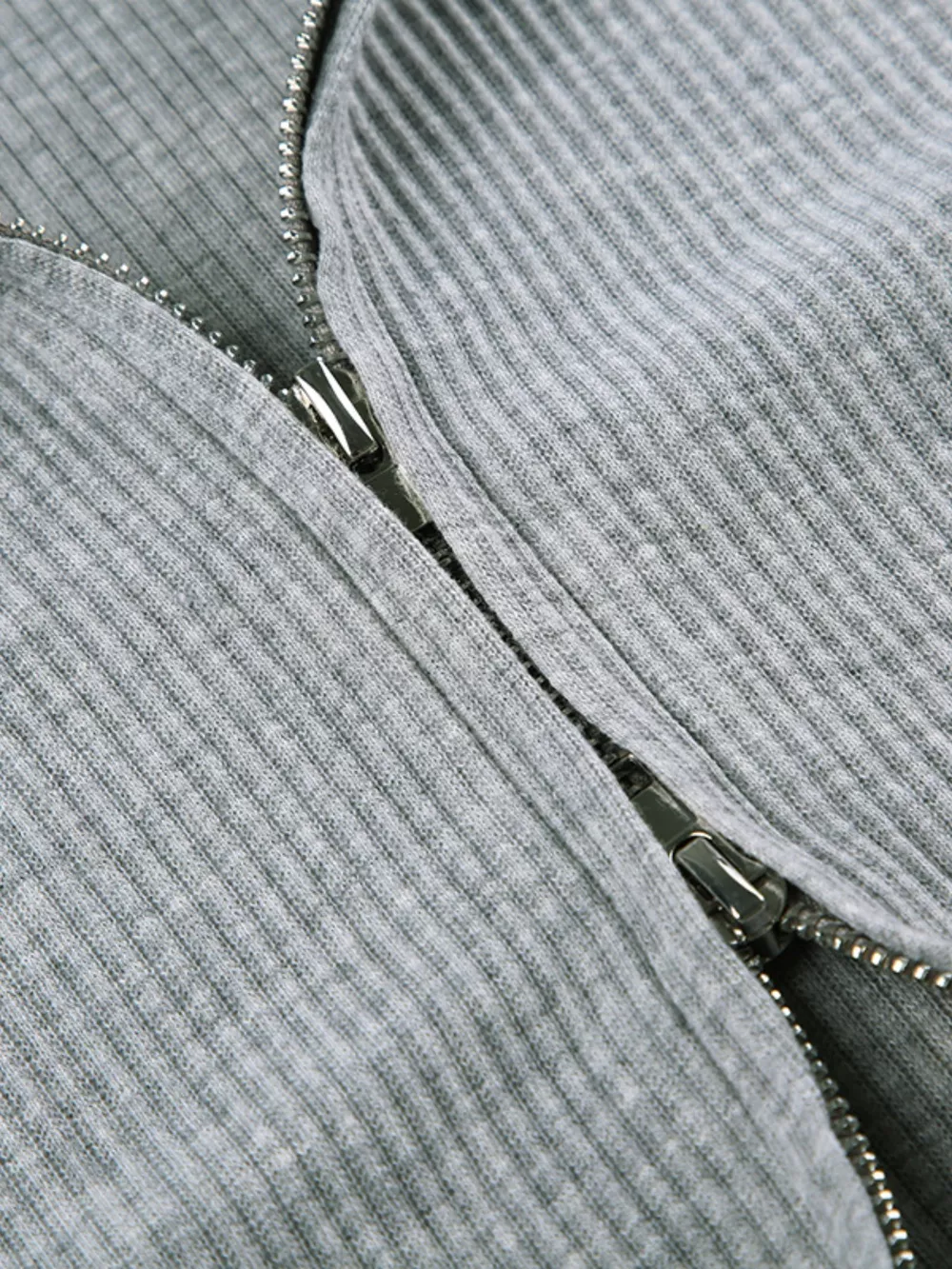 Ribbed Knit Top and Shots Set with Hoodie, image 6