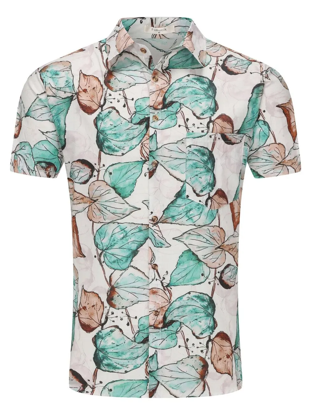 Men's Plus Size Printed Button Up Long Sleeve Shirt, image 5