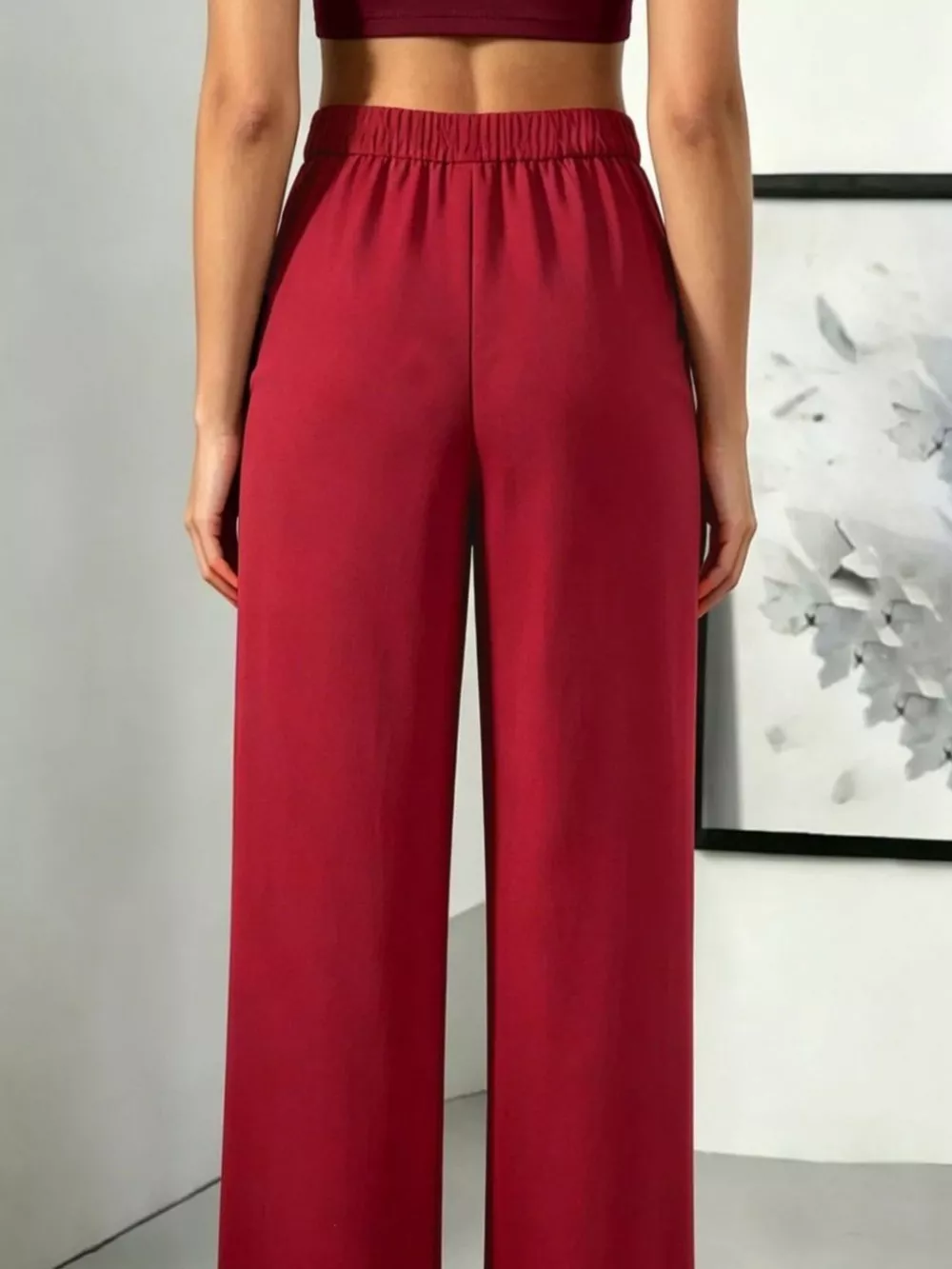 High-Waisted Pleated Wide-Leg Pants, image 34