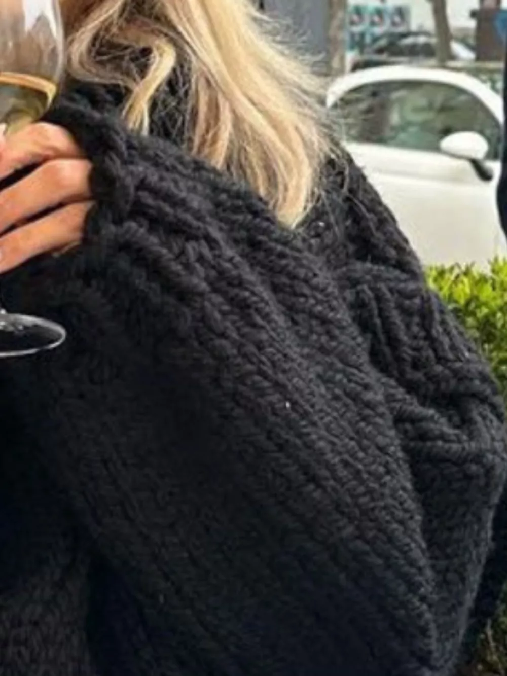 Oversized Chunky Knit Turtleneck Sweater, image 5