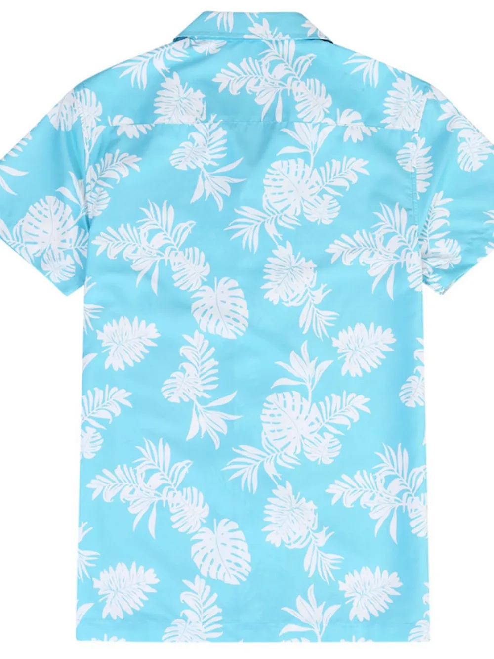 Men's Hawaiian Print Short Sleeve Button Down Shirt, image 4
