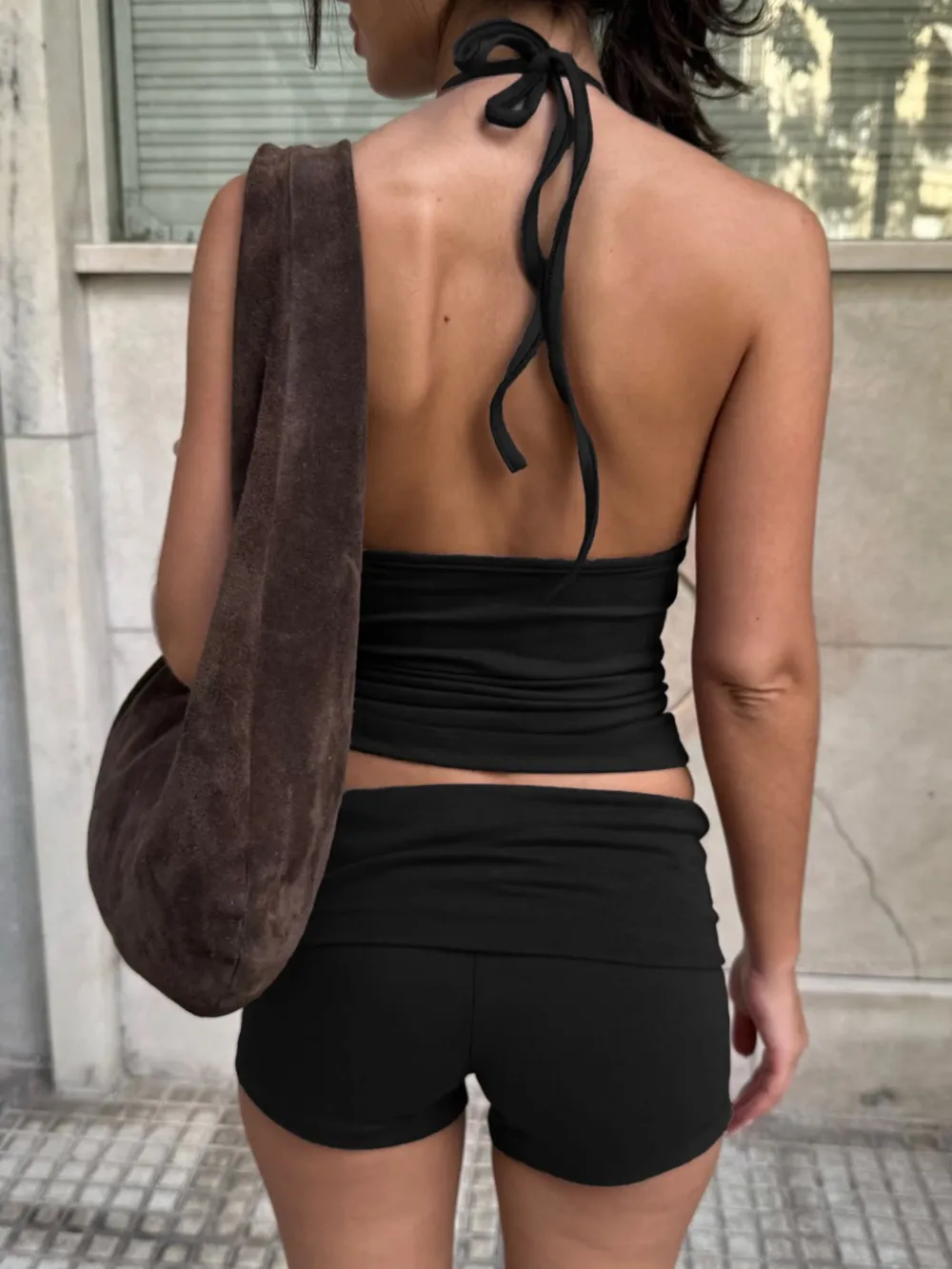 Halter Neck Cami and Shorts Set, image 3
