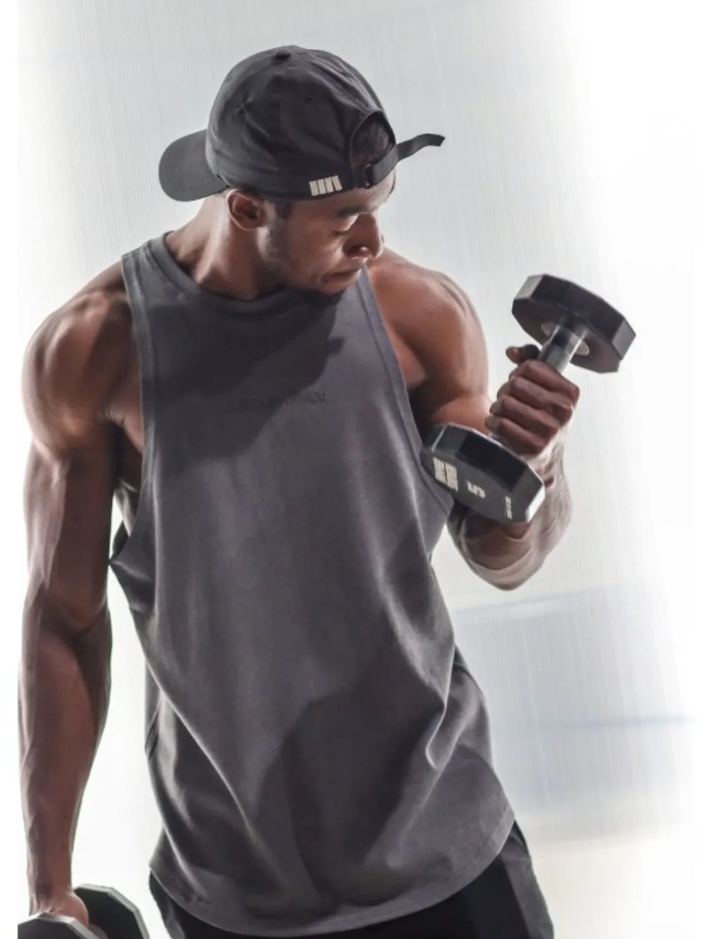 Men's Plus Size Round Neck Tank, image 7