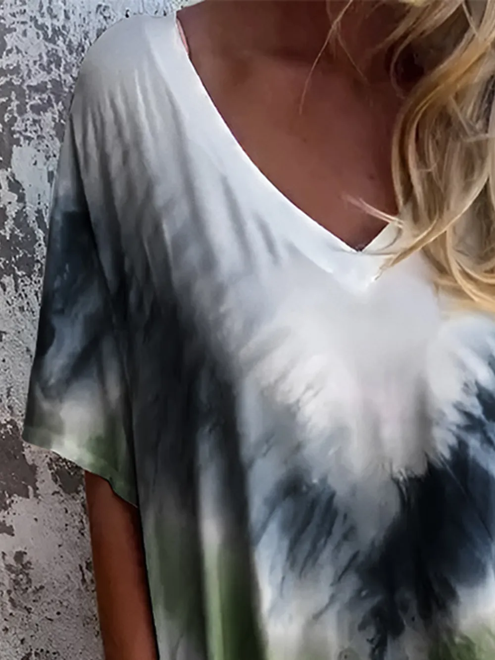 Full Size Pocketed Tie-Dye Short Sleeve Dress, image 14