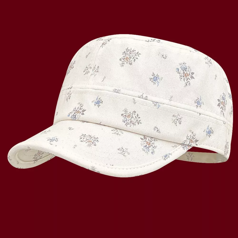 Floral Print Flat Top Hat, image 2