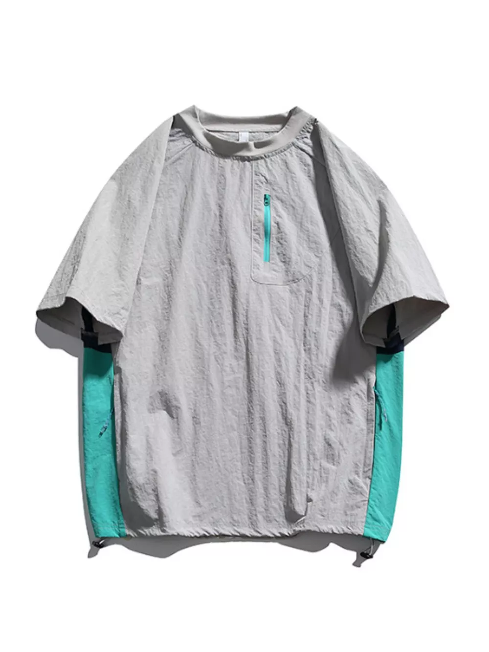 Men's Contrast Round Neck Short Sleeve T-Shirt, image 16