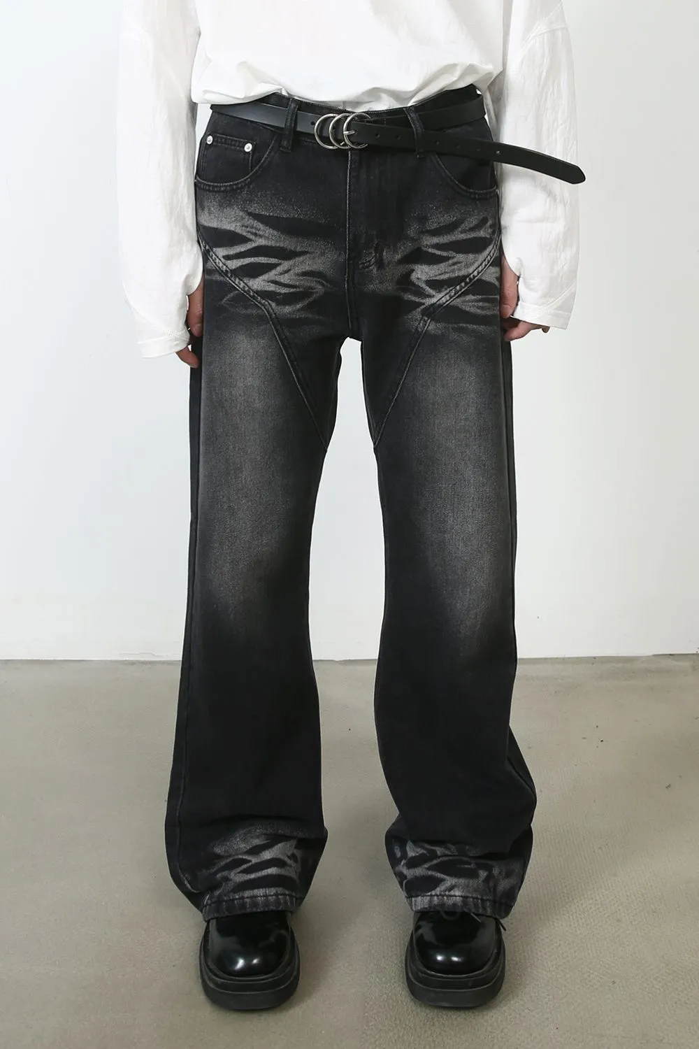 Men's Mid Rise Jeans with Pockets, image 2