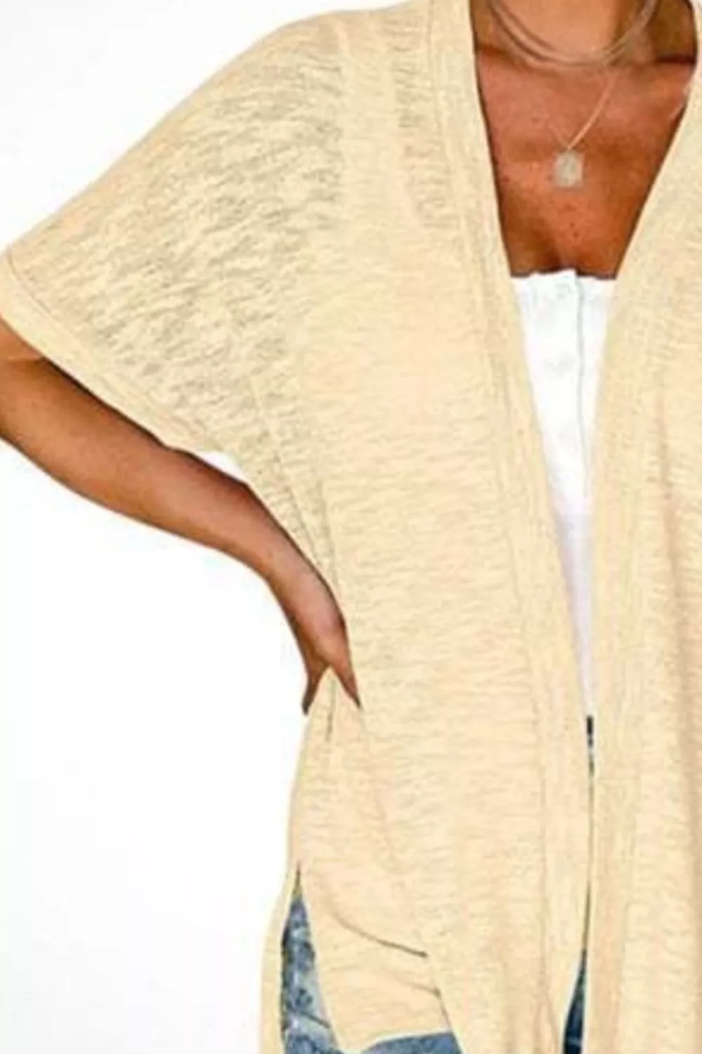 Side Sit Open Front Cardigan, image 10
