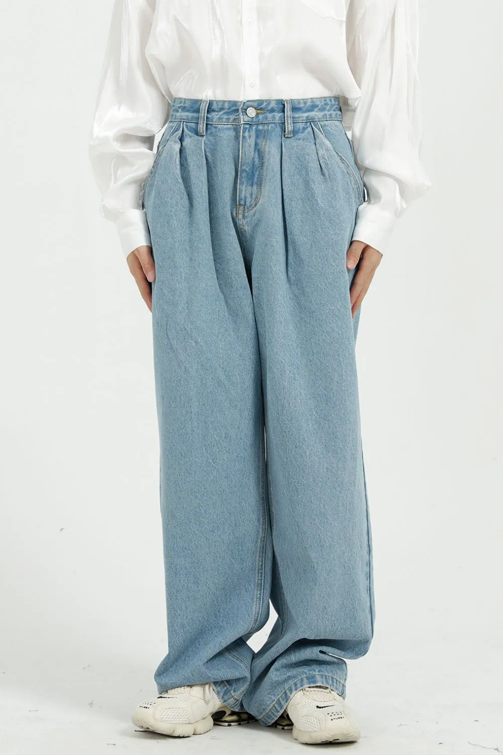 Wide Leg Jeans with Pockets, image 2
