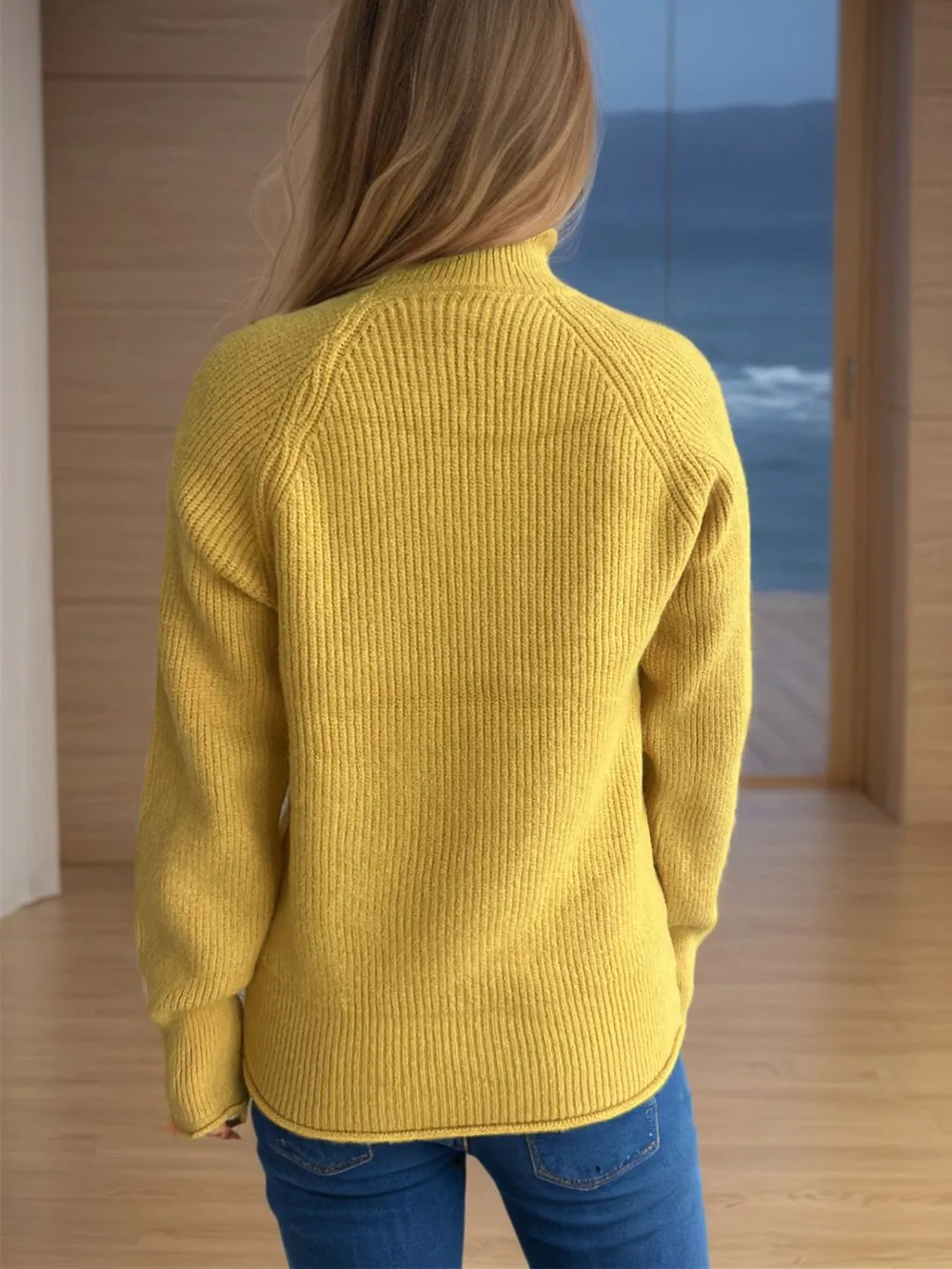Turtleneck Long Sleeve Sweater, image 20