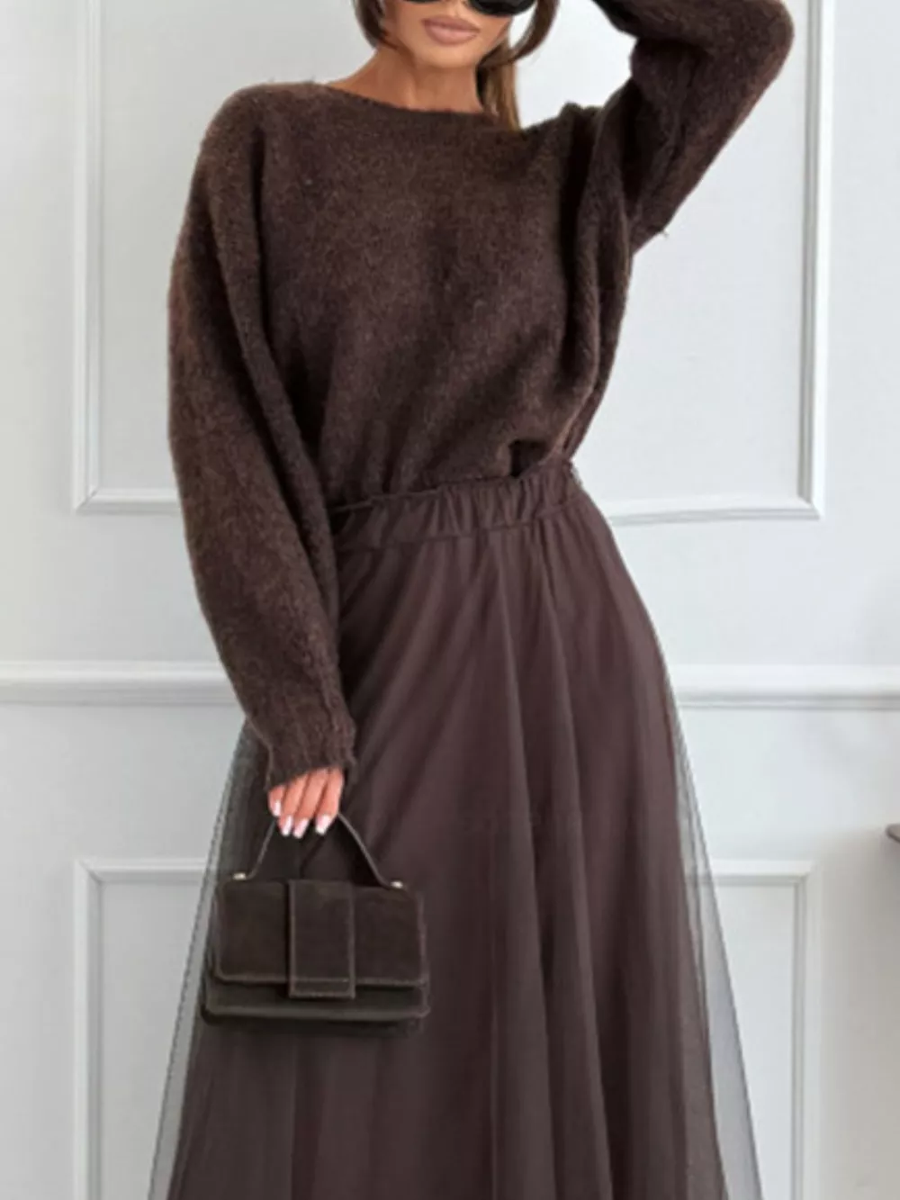 Leopard Bow Dropped Shoulder Sweater, image 6