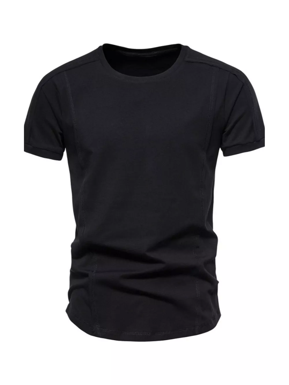 Men's Plus Size Round Neck Tactical Style T-Shirt, image 3