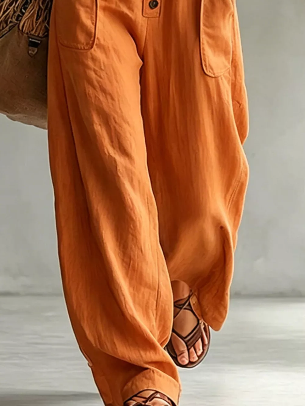 Full Size Long Sleeve Button Front Jumpsuit Plus Size, image 18