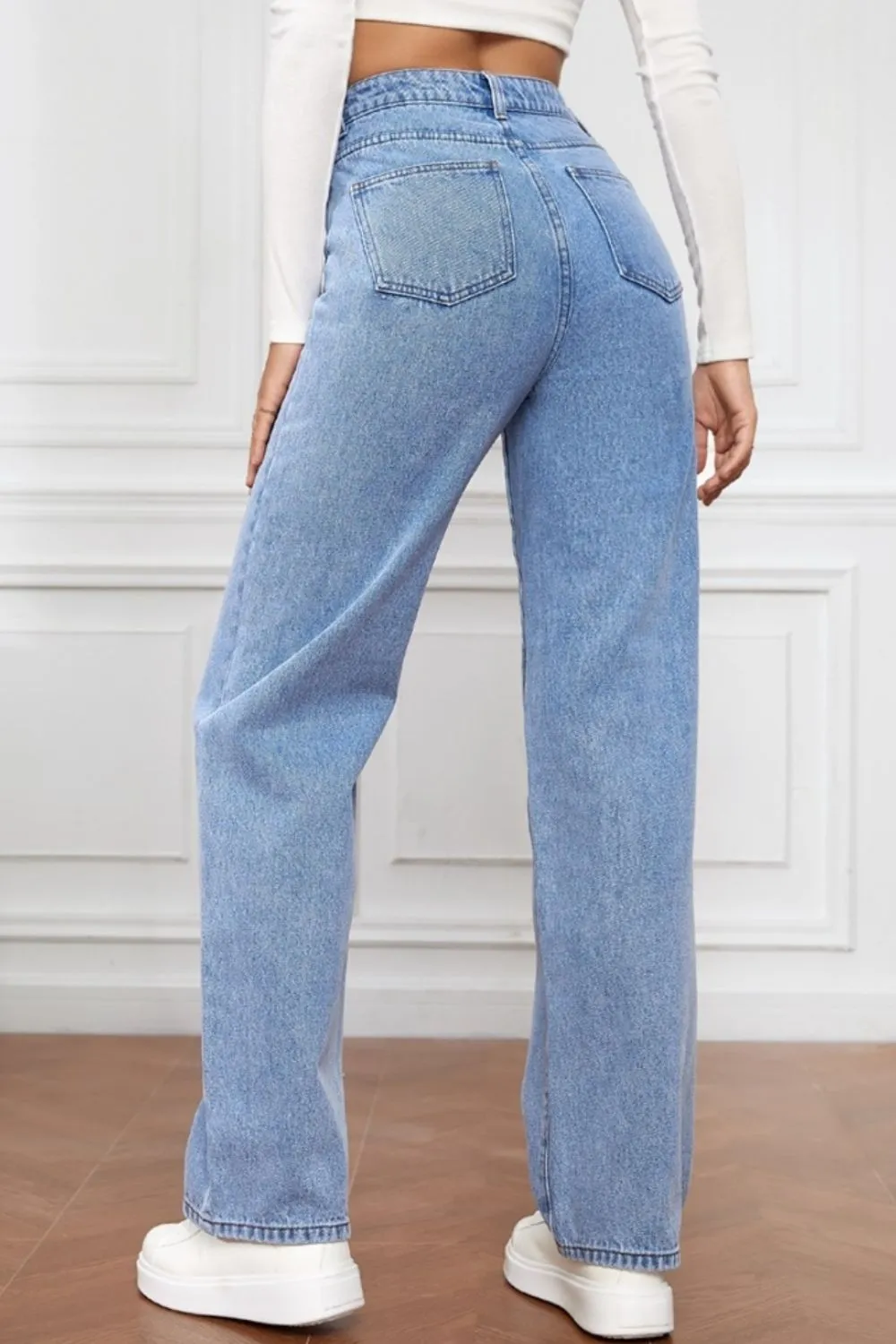 High Waist Straight Jeans, image 6