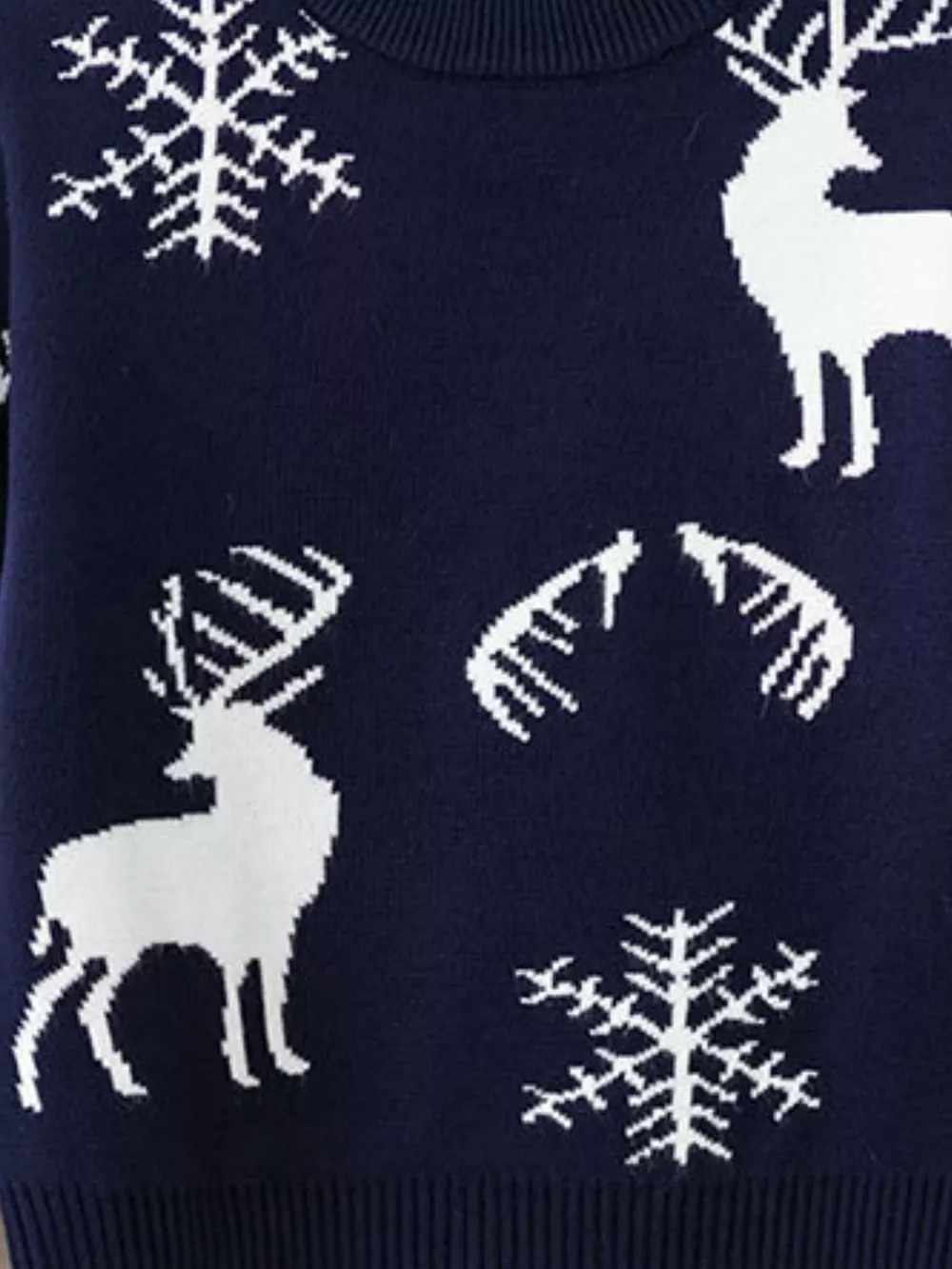 Children's Reindeer & Snowflake Knit Sweater, image 7