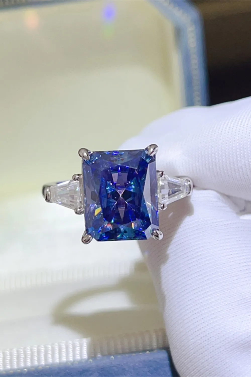 5 Carat Moissanite 925 Sterling Silver Ring, image 3