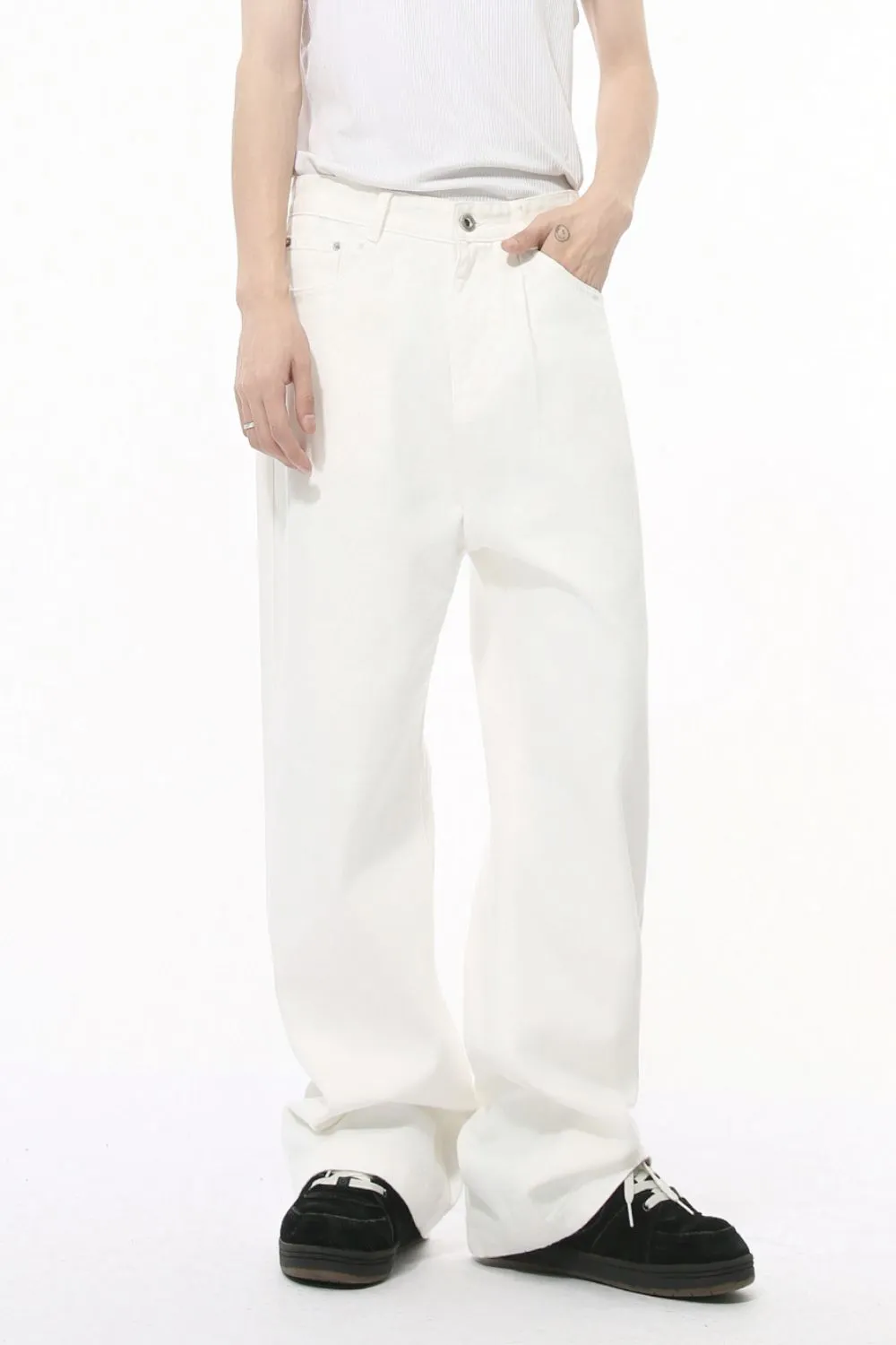 Mid Rise Men's Jeans with Pockets, image 5