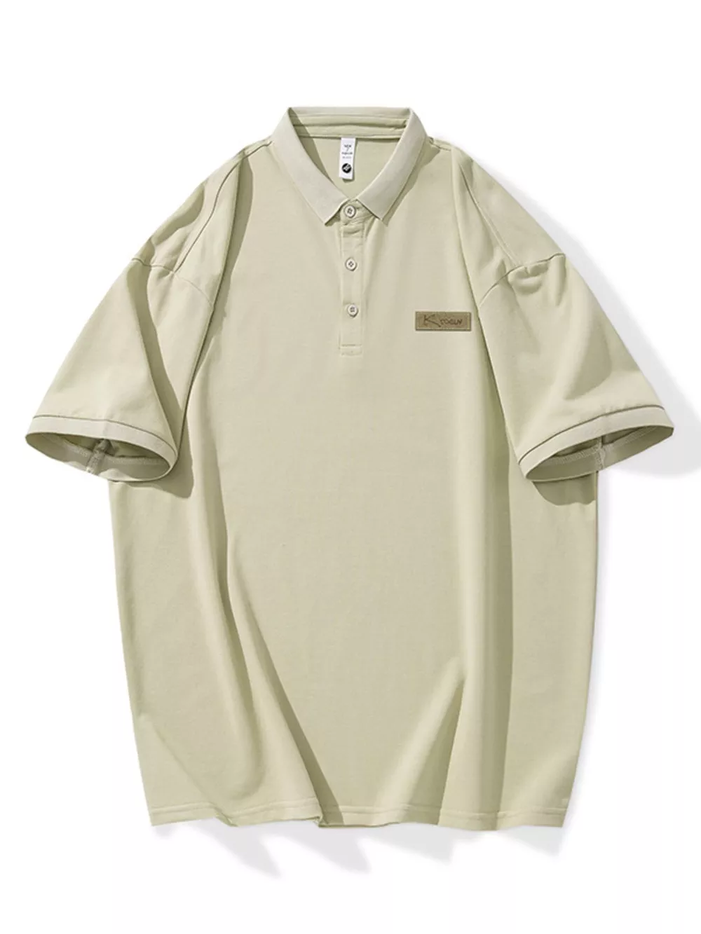 Men's Plus Size Button Detail Short Sleeve Polo, image 8
