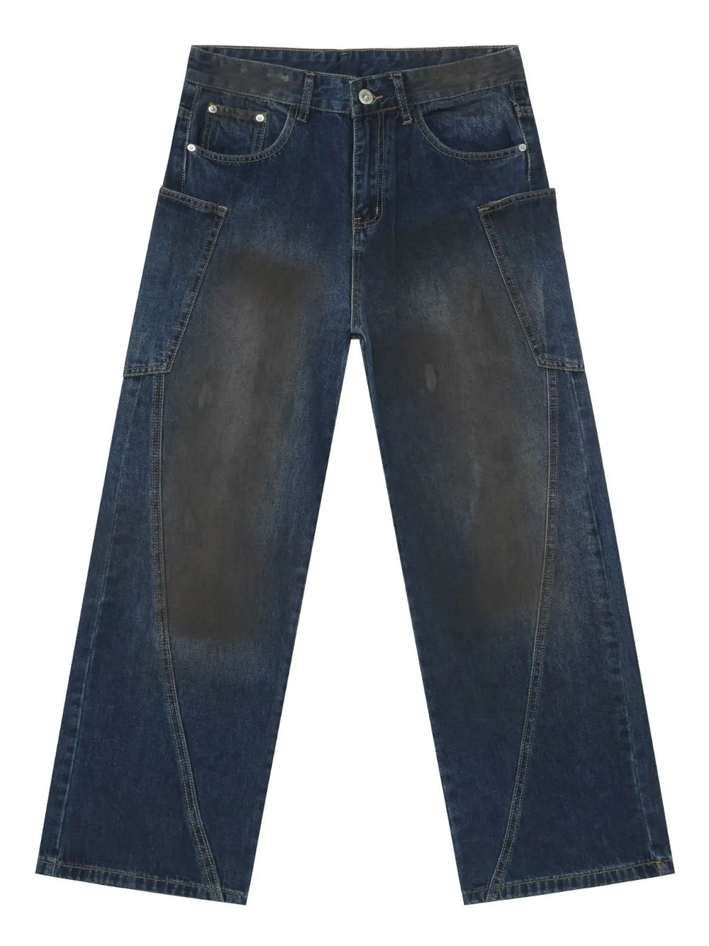 Men's Baggy Jeans with Pockets, image 6