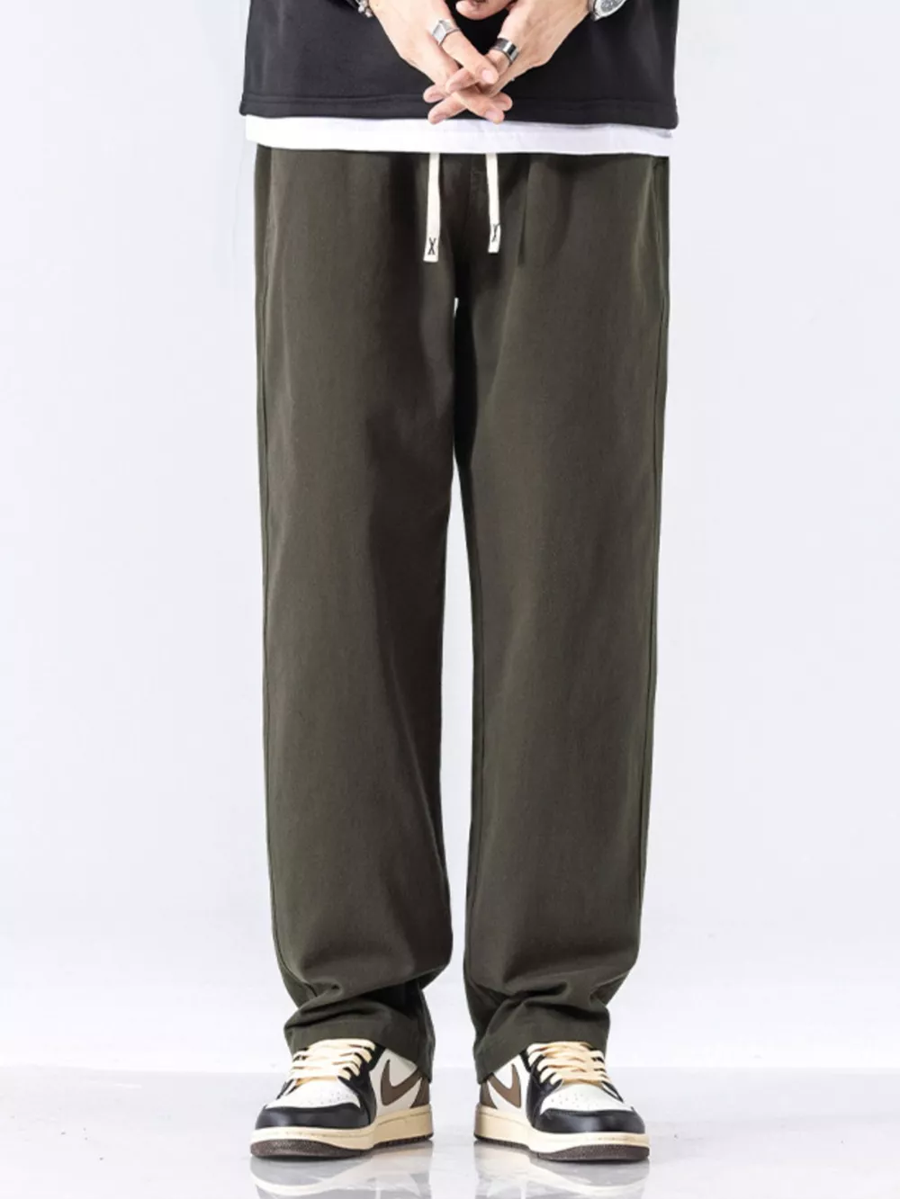 Men's Full Size Casual Loose-Fit Drawstring Pants Plus Size, image 10