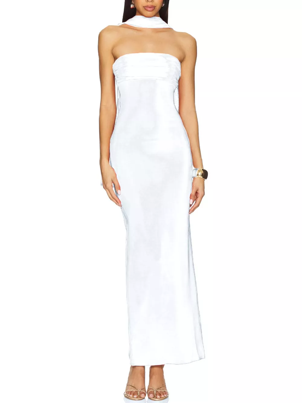Ruched Tube Maxi Dress, image 12
