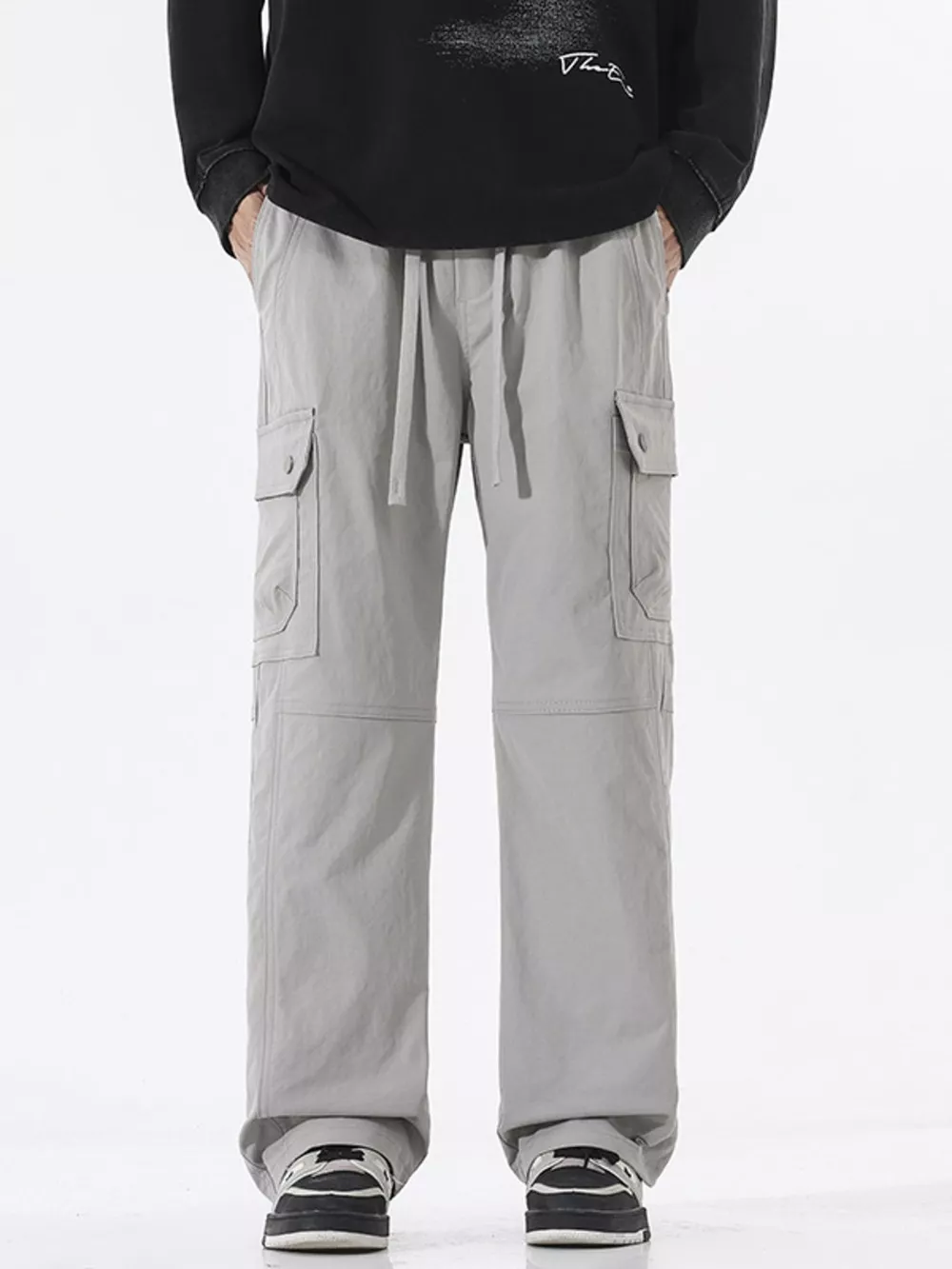 Men's Full Size Multi-Pocket Cargo Utility Pants Plus Size, image 8
