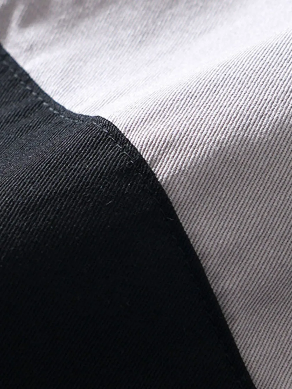 Men's Plus Size Color Block Button Up Shirt, image 6