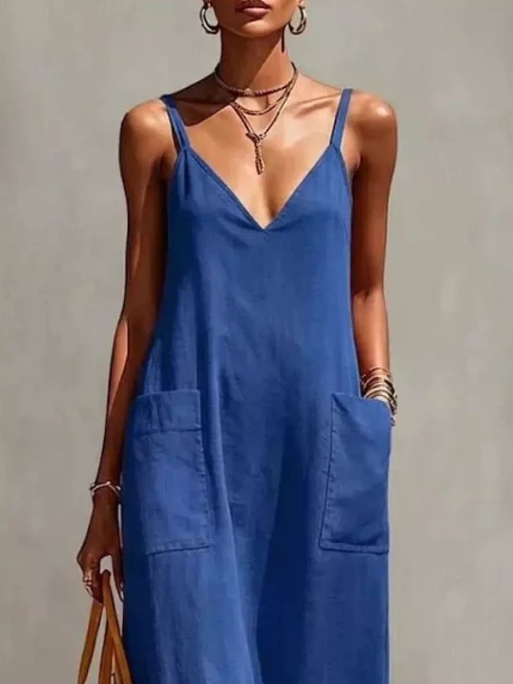 Full Size Fringe V-Neck Spaghetti Strap Dress Plus Size, image 14