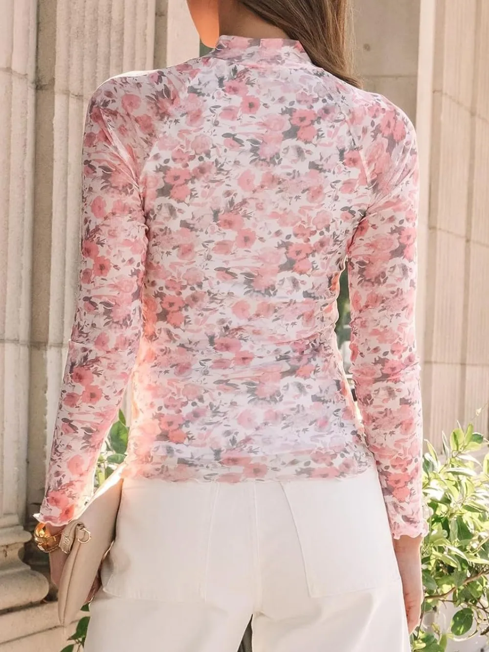 Mock Neck Long Sleeve Top, image 11