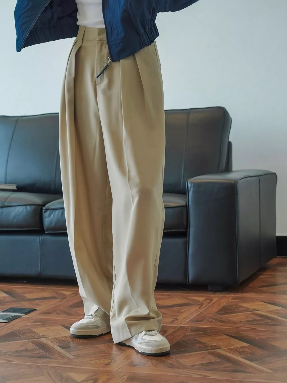 High-Waisted Pleated Wide-Leg Pants, image 26