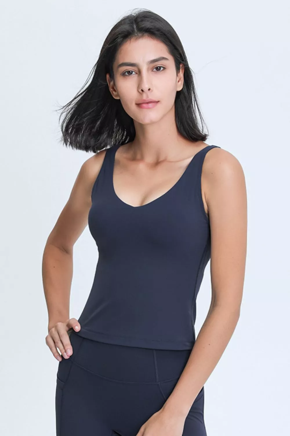 V Neck Active Tank, image 9
