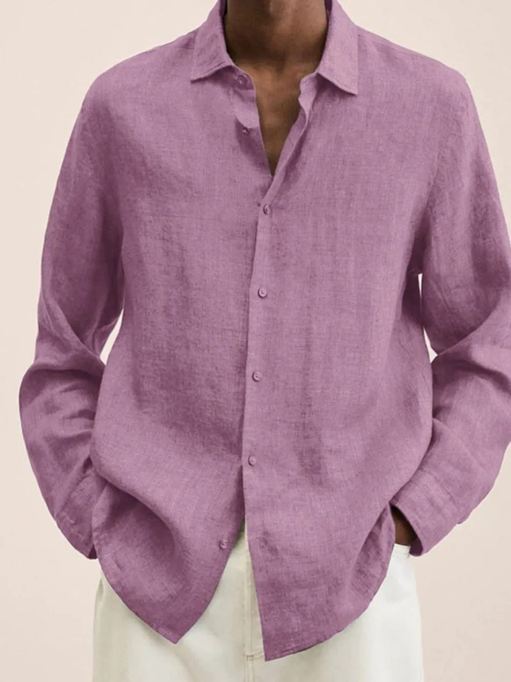 Men's Full Size Button-Down Long Sleeve Shirt Plus Size, image 9
