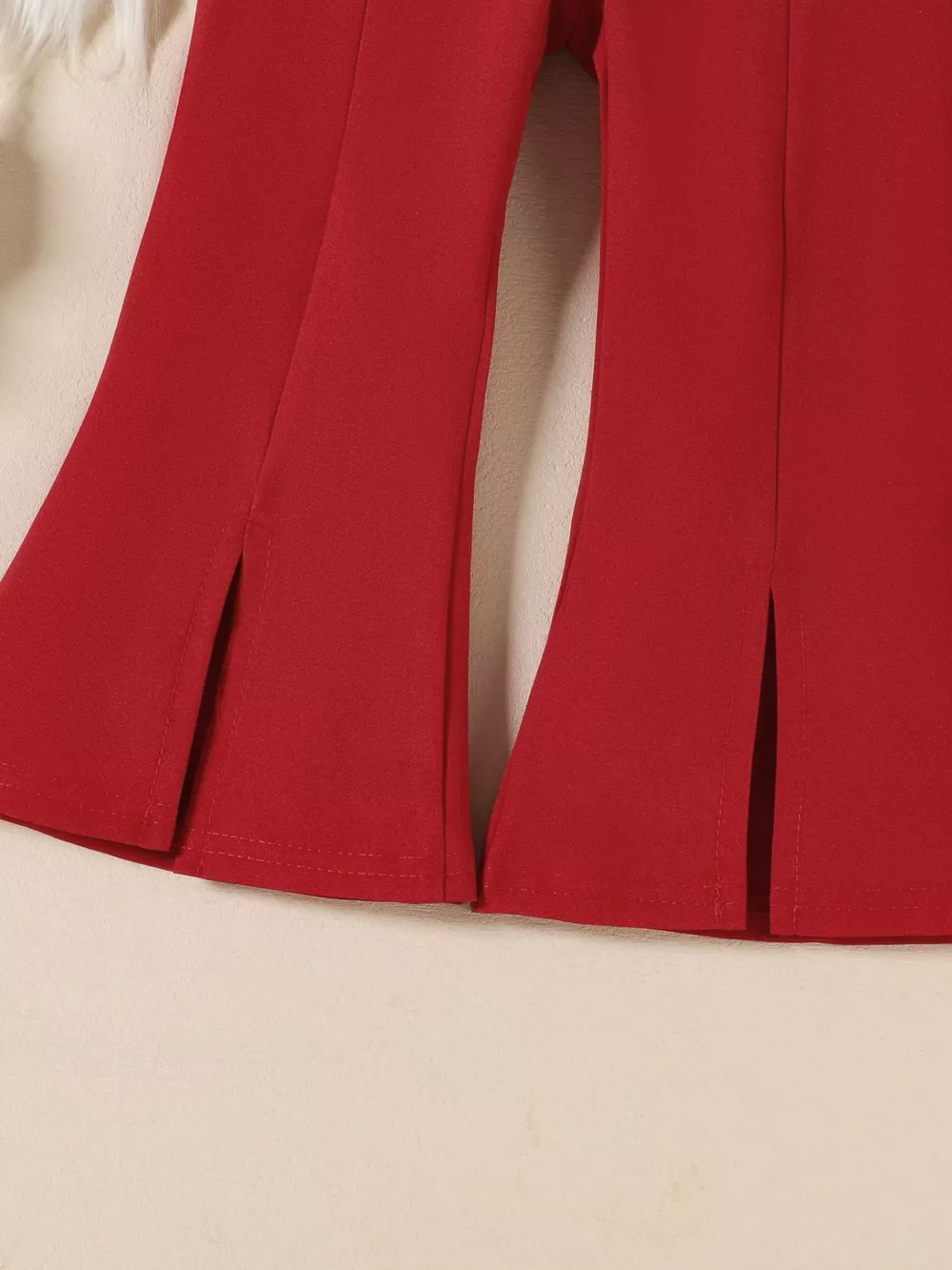 Children's Ruffle Trim Top and Flare Leg Pants Set, image 9