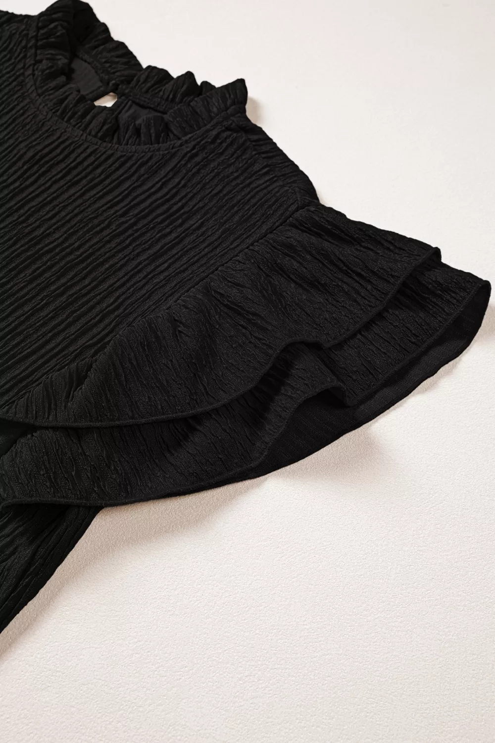 Ruffle Sleeve Textured Blouse, image 6