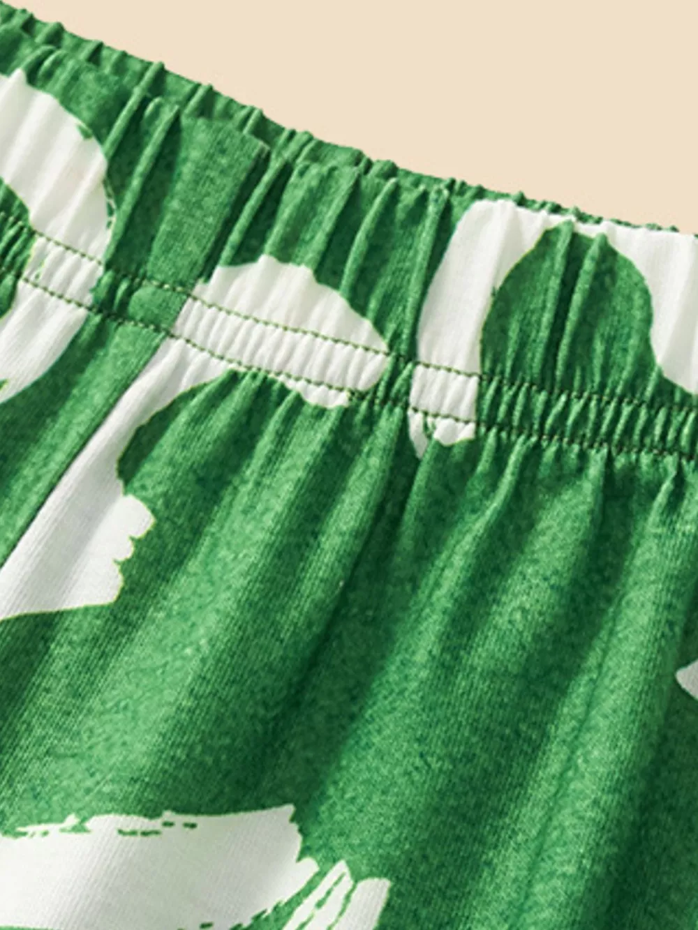 Children's Lucky Clover Print Tee and Shorts Set, image 4