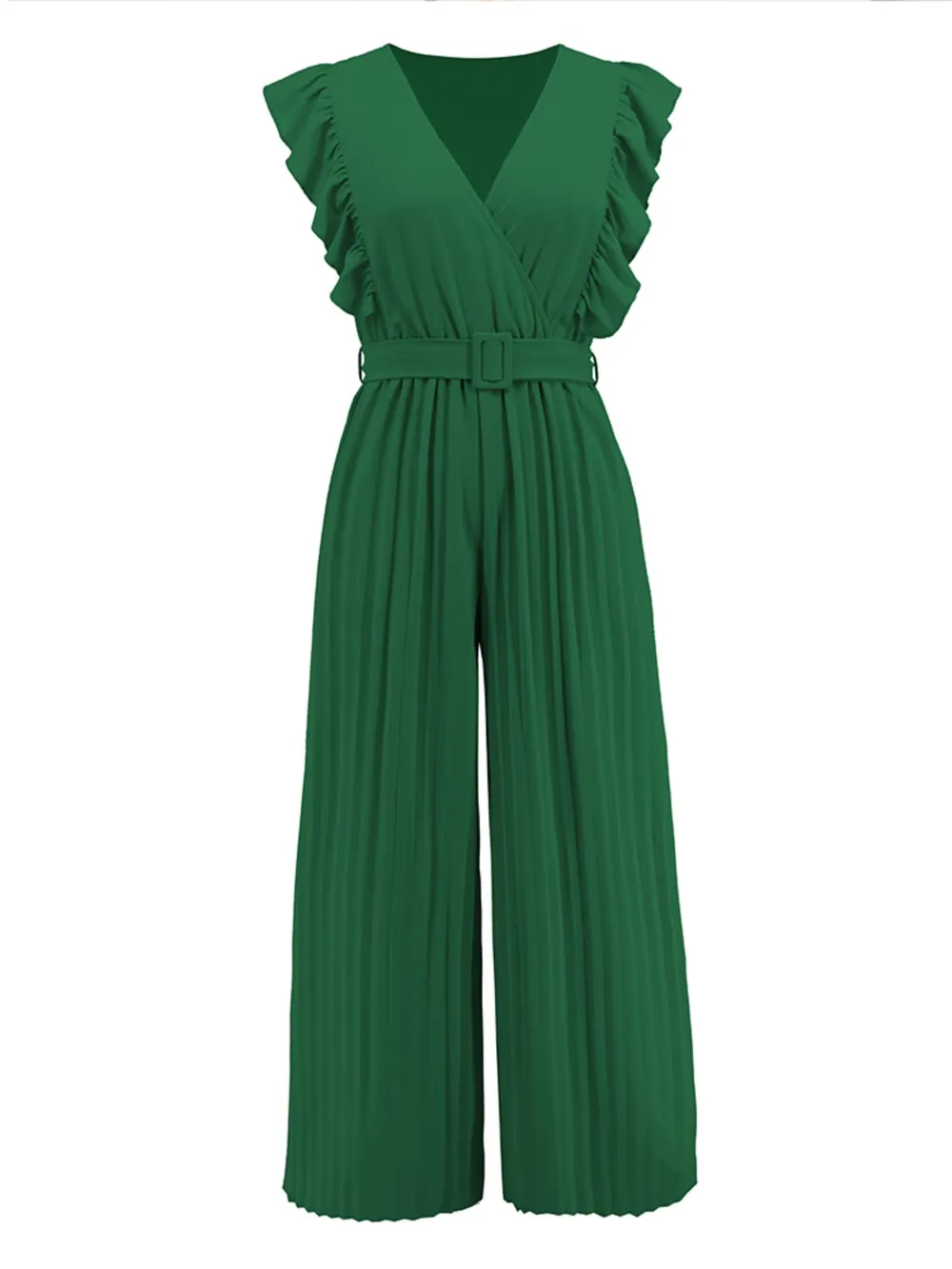 Ruffled Surplice Cap Sleeve Jumpsuit, image 26