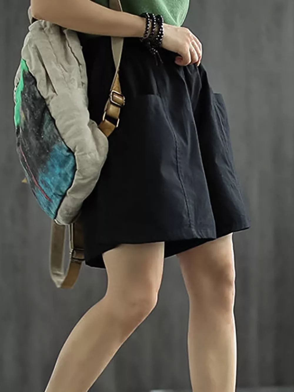 Elastic Waist Casual Shorts, image 9