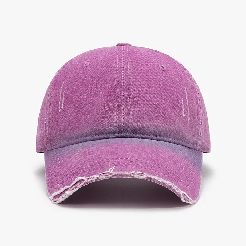 Distressed Washed Adjustable Baseball Cap, image 3