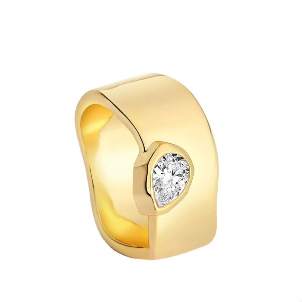 18K Gold-Plated Minimalist Design Ring, image 5