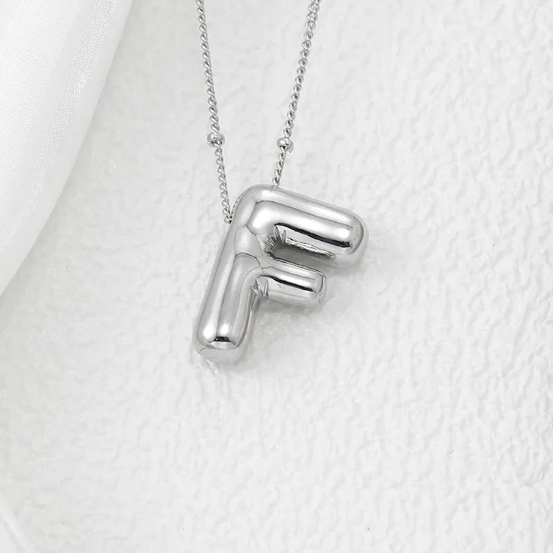 Copper Bubble Letter Pendant Necklace, image 8