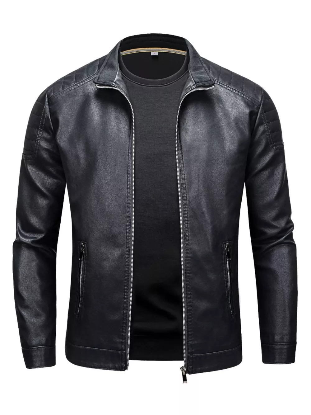 Men's Plus Size Zip Up Long Sleeve Jacket